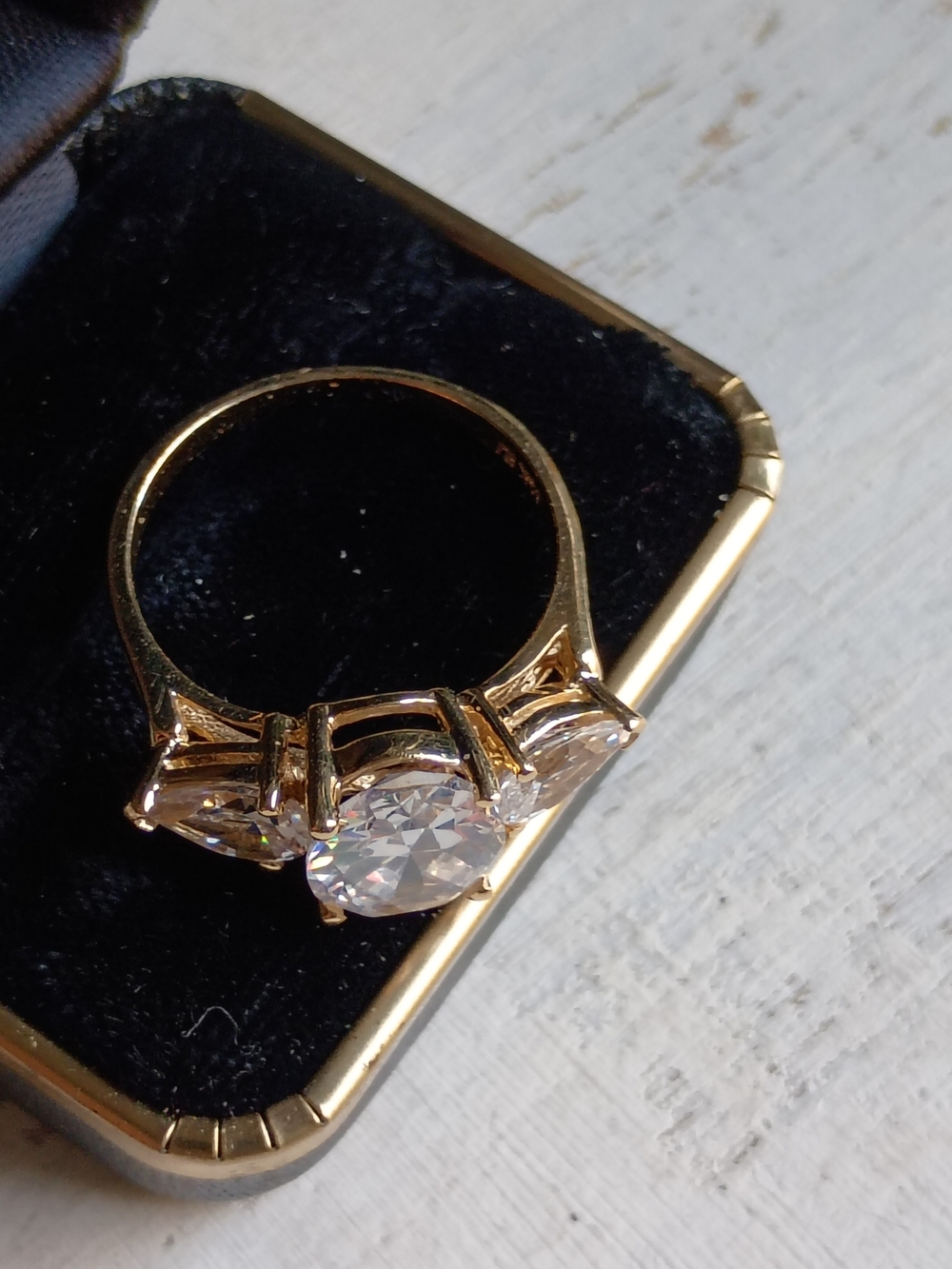 Solid 14k Vintage Cocktail Ring